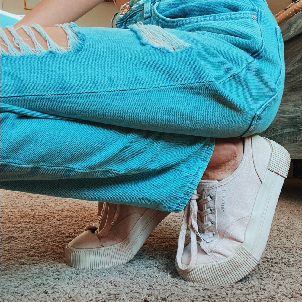 Pastel Pink Sneakers